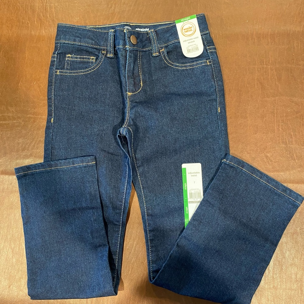 Wonder Nation Women's Denim Straight Leg Jeans